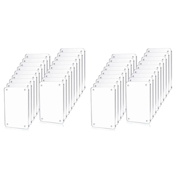 36 Pcs Acrylic Fridge Magnetic Frame , Mini Double Sided Refrigerator Magnet Picture Frame Clear Frameless Display Frame