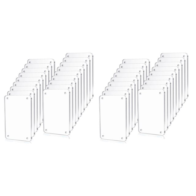 36 Pcs Acrylic Fridge Magnetic Frame , Mini Double Sided Refrigerator Magnet Picture Frame Clear Frameless Display Frame