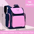 thumbnail image 2 of Agiferg Cartoon Elementary School Backpack Large Capacity Polyester Nylon School Bag For Kids Small Size(15x11.4x6.3in), 2 of 7