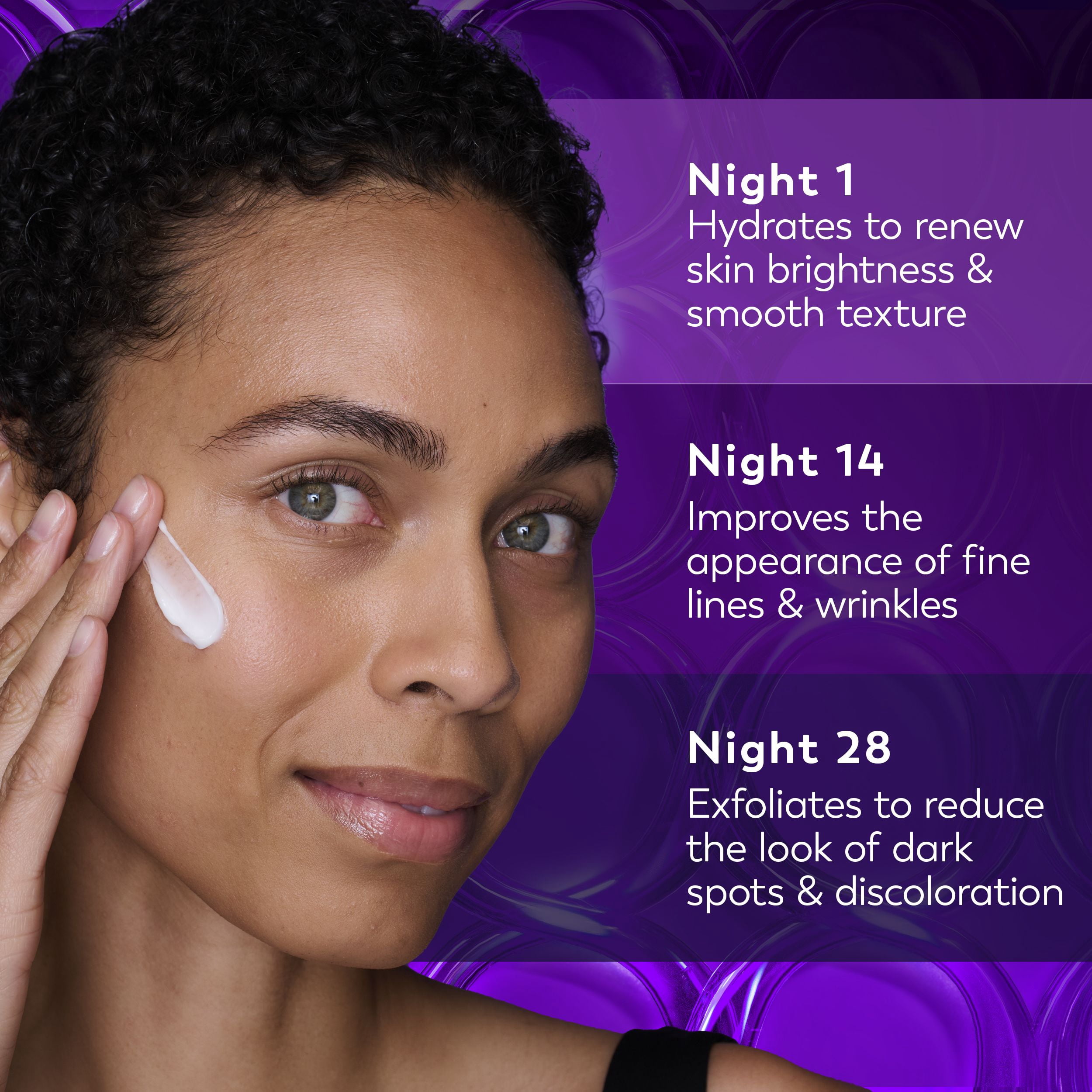 Olay Retinol Night Cream for Women, Anti-Aging Face Moisturizer, Fragrance-Free, Triple Collagen Cream, trial size, mini, 14 g