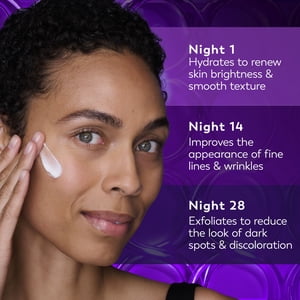 Olay Retinol Night Cream for Women, Anti-Aging Face Moisturizer, Fragrance-Free, Triple Collagen Cream, trial size, mini, 14 g