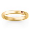 thumbnail image 3 of Bague Empilable avec Pierre de Naissance et Gravure - Grenat (Janvier), 3 of 7