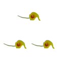 thumbnail image 4 of kurtrusly Wedding Decor With Simulated Calla - Choose Variety Of Colors And Styles With High 3D And Simulation Durable PU Orange Heart Yellow 3PCS, 4 of 6