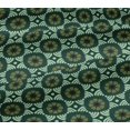 thumbnail image 5 of oneOone Georgette Viscose Fabric Leaves & Floral Block Print Sewing Fabric BTY 42 Inch Wide, 5 of 5