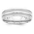 thumbnail image 1 of 14K White Gold Heavy Comfort Fit Fancy Band, 1 of 2