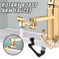 thumbnail image 3 of Universal Faucet Extenders 1080° Faucet Aerator Washbasin Extender Filter Adaptor Arm Rotary Tap Robot Faucet Faucet Splash A6h0 ,Filter Impurities, 3 of 7