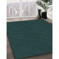 thumbnail image 3 of Ahgly Company Tapis d'Intérieur Lavable à la Machine, Carré, Transitionnel, Vert Sarcelle Profond, Tapis de Zone, 4 Pieds Carré, 3 of 7
