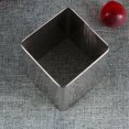 thumbnail image 4 of Square Mousse Mold Stainless Steel Cake Ring Mousse Cutter Cake Mold Dessert Ring Pastry Mould Baking Tool (Silver 2.5 Inch), 4 of 8