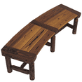 thumbnail image 1 of Outsunny Round Wooden Garden Tree Bench with Slatted Seat, Brown, 1 of 10