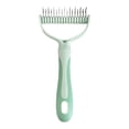 thumbnail image 1 of Pet Hair Removal Tool Stainless Steel Double Detangling Comb Safe Concave Design Gentle Durable for Cats Dogs All Coat Types Home Grooming, 1 of 8