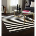 thumbnail image 1 of Home Trends Area Rug 4 Ft. 11 In. X 6 Ft. 9 In. Black/White Stripe, 1 of 1