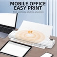 thumbnail image 4 of Portable Printer Wireless Inkless Printer Supports 8.26''x11.69'' Thermal Paper Printer BT Connection Printer A4 Thermal Paper Compatible with iOS, Android & Laptop for Office Car Home, Trav, 4 of 7