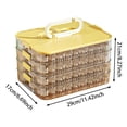 thumbnail image 3 of Hearth & Gear Cookie Container 4 Freezer Food Storage Containers With Lids Transparent Stackable Dumpling Sealing For Kitchen And Fridge Baking Containers Storage Set Small Lunch Containers Home Edit, 3 of 5