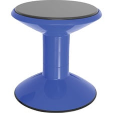 Storex tabouret oscillant réglable en plastique pour usage intérieur, 12 à 18 po, bleu