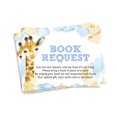 thumbnail image 1 of Inkdotpot 30Giraffe Jungle Animals Baby Shower Book Request Cards Bring A Book Instead Of A Card Baby Shower Invitations Inserts Games, 1 of 6