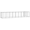 thumbnail image 3 of vidaXL Chenil Extérieur pour Chien en Acier 21,78 M2, 3 of 4