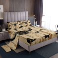 thumbnail image 1 of Erosebridal Tribal Aztec Sheet Set King, Cow Skeleton Bedding Sets King Size, Western Rustic Decor 4pcs, 1 of 6