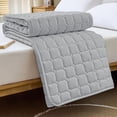 thumbnail image 1 of Cagogo Fitted Sheet, Soft Washed Cotton Mattress Protector Cover, Deep Pocket Elastic Bed Skirt for Mattress, Breathable Bedding for Bedroom Home Hotel Dorm, 1 of 4