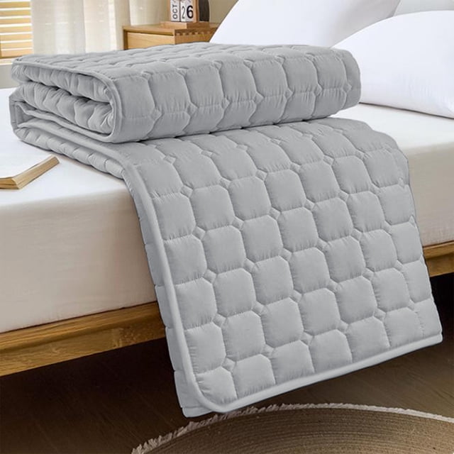 Cagogo Fitted Sheet, Soft Washed Cotton Mattress Protector Cover, Deep Pocket Elastic Bed Skirt for Mattress, Breathable Bedding for Bedroom Home Hotel Dorm
