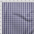 thumbnail image 3 of oneOone Polyester Lycra Fabric Check Kasuri Decor Fabric Printed BTY 56 Inch Wide, 3 of 4