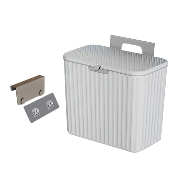 fastboy Seau à Compost Intérieur Élégant et Montable, Contenant à Ordures pour Cuisine et Chambre, Moderne et Pratique, Gris 7 L 1 Ensemble