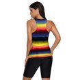 thumbnail image 3 of Maillot de Bain Tankini Dégradé Bleu/rose/jaune pour Femmes, 3 of 3