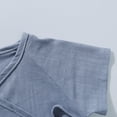thumbnail image 4 of Baby Infant Girls Rompers Summer Flying Sleeves Solid Color Pajamas Jumpsuits Triangle Onesie Outfits Blue Infant Boy Clothes 12-18M, 4 of 6