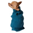 thumbnail image 1 of Holiday Time Pull bleu gaufré avec poche pour chien, 1 of 3