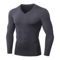 thumbnail image 1 of MesaSe Men‘s Athletic Compression Sport Running Long Sleeve T Shirt, 1 of 5