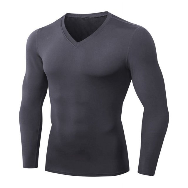 MesaSe Men‘s Athletic Compression Sport Running Long Sleeve T Shirt