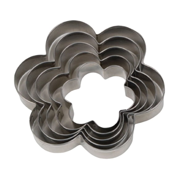 Scelleuse sous Vide Contenants Scelleuse sous Vide Pot Scelleuse sous Vide Découpe Décorations de Gâteau Étoiles/cœurs/cercles/fleurs Moulage Emporte-Pièces Ensemble de Pâtisserie 5 Pcs Emporte-Pièces en Métal en Acier Inoxydable pour