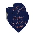 thumbnail image 1 of Inkdotpot Rose Gold Foil Paper Hang Tag Happy Birthday Favor Tag 50 Pieces, 1 of 6