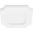 thumbnail image 4 of Ekena Millwork CMP14LE 14 in. OD x 8.25 in. Square Locke Architectural Grade PVC Contemporary Ceiling Medallion, 4 of 4