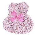 thumbnail image 1 of Jupe Florale Chiot, Petite Robe Florale pour Animal de Compagnie Douce Mignonne pour Chiot Rose XS, 1 of 8