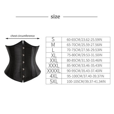 destyer Corset Amincissant à Lacets pour Femmes, sous-Poitrine, Noir
