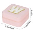 thumbnail image 3 of TopLLC Storage Bins 26 Letters Earring Jewelry Display Storage Box Case Organizer Flannel Tray Holder Gift Storage Bags, 3 of 3