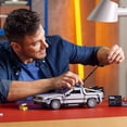 thumbnail image 4 of LEGO Icons Back to the Future Time Machine 10300, Model Car Building Kit, Based on the DeLorean from the Classic Movie, 4 of 7