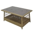 thumbnail image 1 of Four Seasons Courtyard Positano 40" x 26" Wicker Coffee Table, Brown, 1 of 8