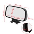 thumbnail image 3 of Unique Bargains Universal Black Convex Wide Angle Rear View Blind Spot Mirror for Car Truck, 3 of 4
