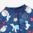 thumbnail image 4 of Sunnyoo Boys' One-Piece Swimsuit Short Sleeve Quick Dry UPF50+ Rash Guard Bathing Suit with Hat, 4 of 6