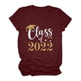 thumbnail image 2 of Pompotops T-Shirt Décontracté à Manches Courtes pour Femmes avec Imprimé Lettre, 2 of 6