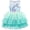 Vert Aqua, variante sur Robe Fille Rose Unicorn à Volants Jupe Gâteau Arc-en-Ciel 3 Ans
