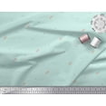 thumbnail image 3 of Soimoi Green Rayon Fabric Flower Buds & Dots Print Sewing Fabric Yard 42 Inch Wide, 3 of 5