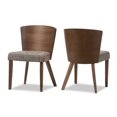 thumbnail image 2 of Baxton Studio Sparrow Chaise de Salle à Manger, Brun (Ensemble de 2), 2 of 3