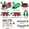 thumbnail image 2 of Classic Christmas Train Set Toy With Lights And Sounds,electric Railway Train Toy Battery Operated Christmas Train Track Toy Set Christmas Gifts For K, 2 of 5