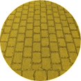 thumbnail image 1 of Ahgly Company Machine Washable Indoor Square Transitional Dark Bisque Brown Area Rugs, 3' Square, 1 of 7