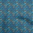 thumbnail image 1 of oneOone Silk Tabby Royal Blue Fabric Abstract Craft Projects Decor Fabric Printed By The Yard 42 Inch Wide, 1 of 4