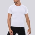 thumbnail image 2 of Kaemgyyd Chandail de Compression Homme Respirant à Manches Courtes Ajusté Athlétique Sport sous-Vêtement Séchage Rapide Extensible Course Entraînement Hauts, 2 of 4