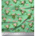 thumbnail image 1 of Soimoi Georgette Viscose Fabric Floral & Cute Animals Cartoon Print Fabric by Yard 42 Inch Wide, 1 of 1
