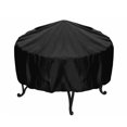 thumbnail image 1 of Dinheiro Fire Pit Cover Rond, Housse de Foyer en Tissu Oxford 210D, Housse de Foyer Extérieur pour Patio, Housse de Bol à Feu Imperméable, Noir, 2 Tailles, 1 of 5
